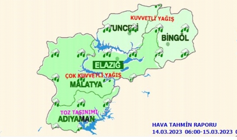 Meteorolojiden Malatya'ya ‘çok kuvvetli’ yağış uyarısı!