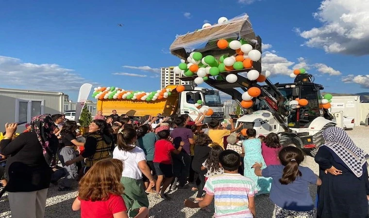 Yeşilyurt’taki çocuklar, gönüllerince eğlendi