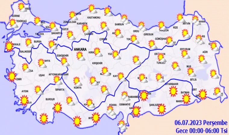 Güneş yüzünü gösterdi! Malatyalılar dikkat… (6 Temmuz)