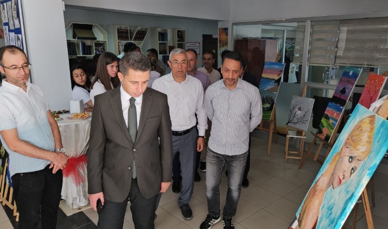 Darende Anadolu Lisesi'nde Açılan Resim Sergisi Yoğun İlgi Gördü