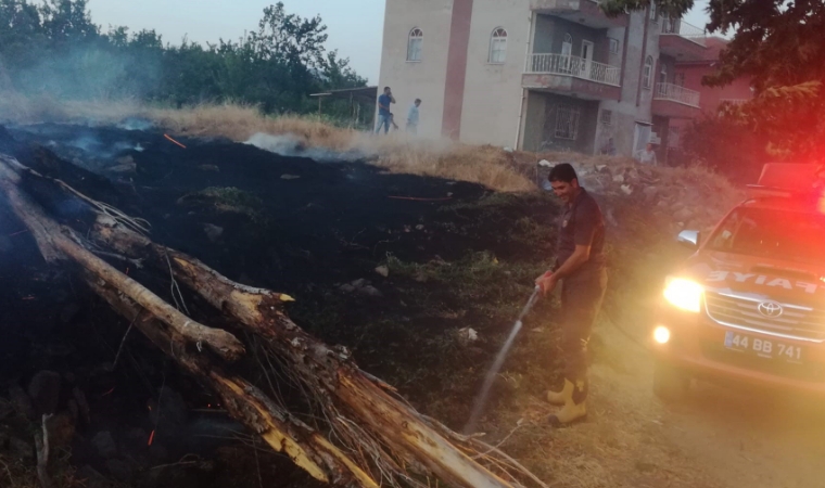 Doğanyol'da Anız Yangını: Ekipler Alarma Geçti