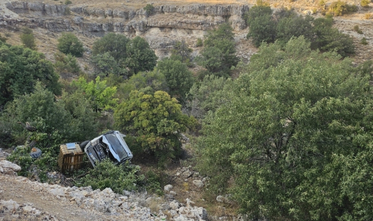 Akçadağ’da Kamyonet Şarampole Devrildi: Sürücü Yaralandı