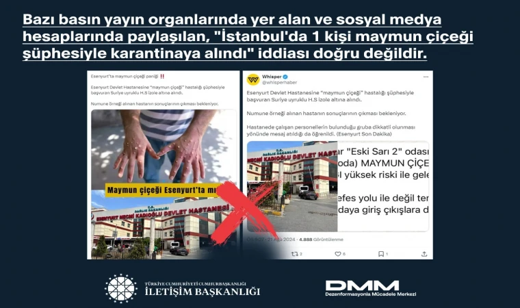 Türkiye'de Maymun Çiçeği Virüsü Var mı?