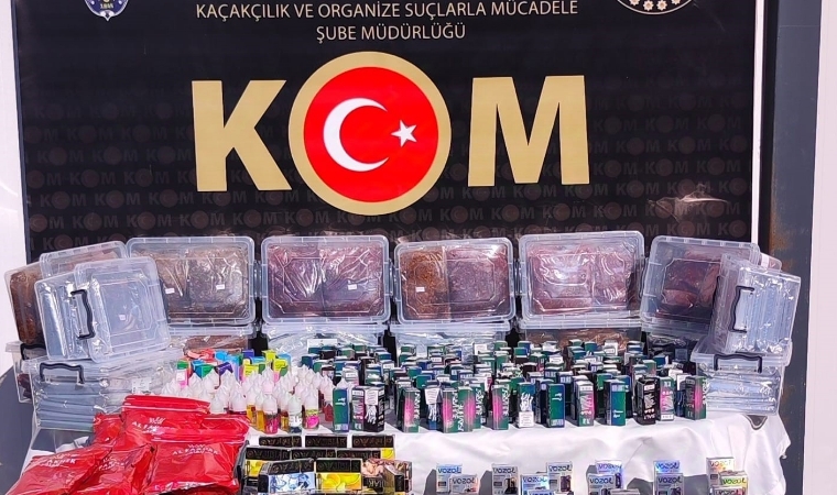 Malatya’da Kaçakçılıkla Mücadele: 133 Kilo Nargile Tütünü ve Çok Sayıda Kaçak Ürün Ele Geçirildi