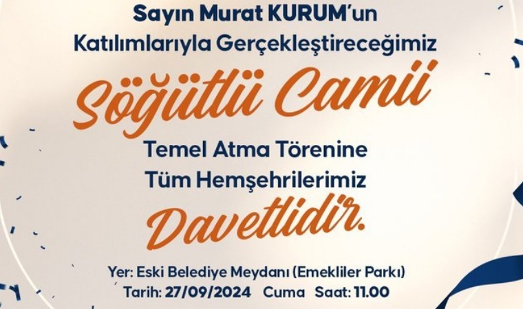 Söğütlü Camii’nin Temeli Atılıyor: Tüm Malatyalılar Davetli