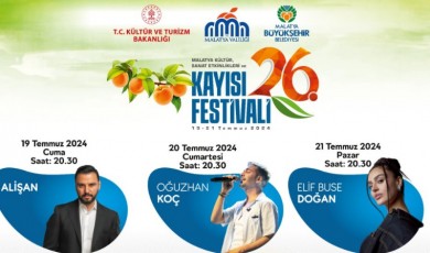 Malatya'da Kayısı Festivali Konserleri Başlıyor!
