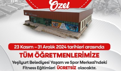 24 Kasım’a Özel: Yeşilyurt’ta Öğretmenlere Fitness Hediye Ediliyor!